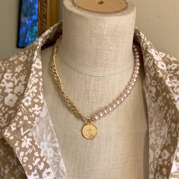 16” Necklace with Gold Coin - Picture 2 of 6